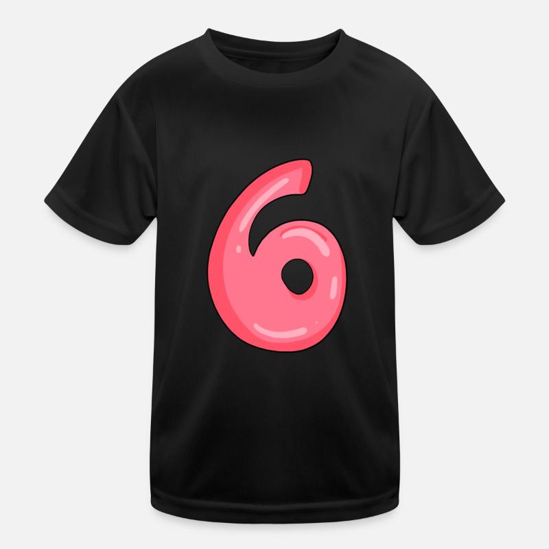 Nummer 6 Kinder Funktions-T-Shirt