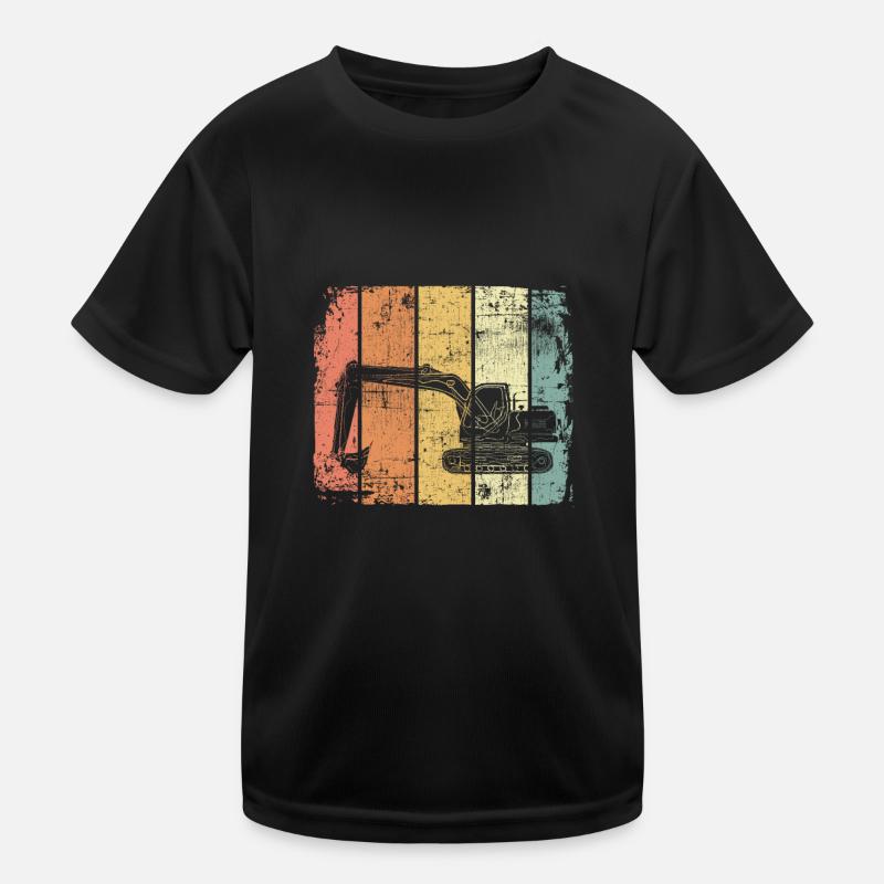Bagger vintage Kinder Funktions-T-Shirt