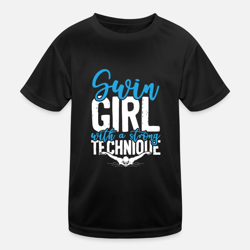 Fille de natation T-shirt sport Enfant