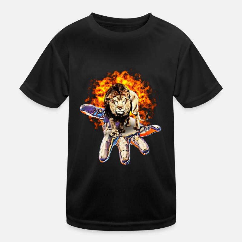Löwe Kinder Funktions-T-Shirt