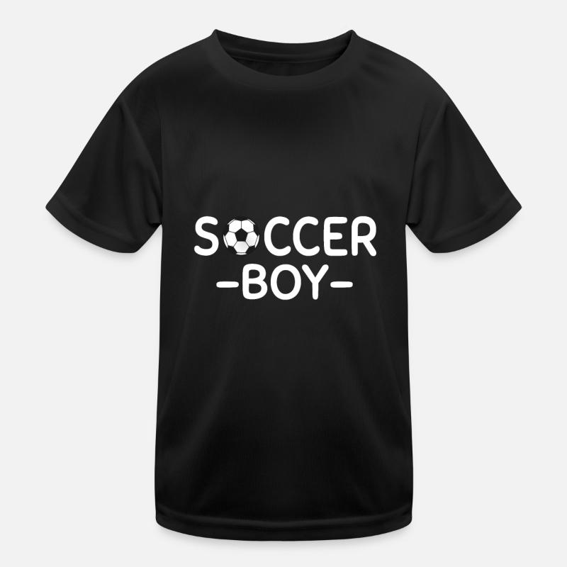 Fußball Junge Kinder Funktions-T-Shirt