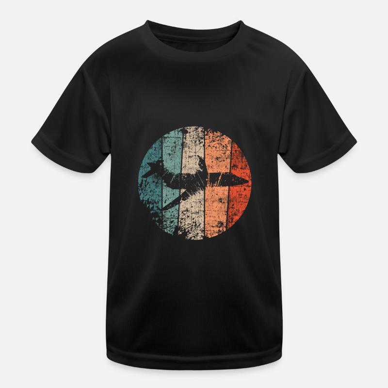 Avion pilote vintage T-shirt sport Enfant