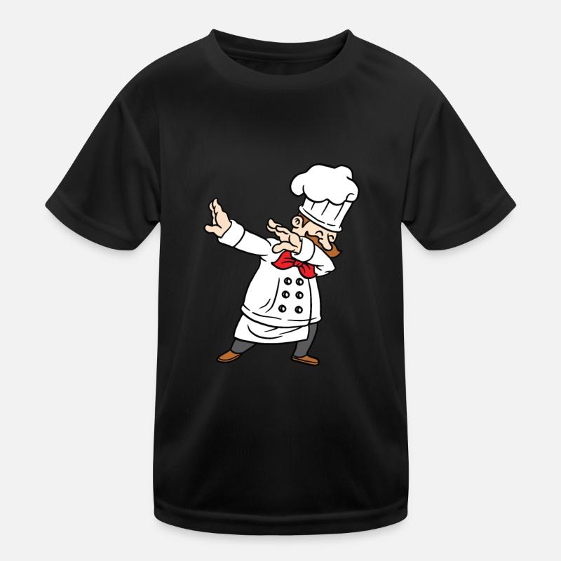 Dabbing Koch Küchenschef Chefkoch Dab Tanz Kinder Funktions-T-Shirt