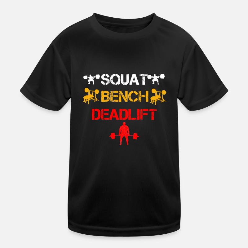 Squat Bench Deadlift 3 Kids Functional T-Shirt