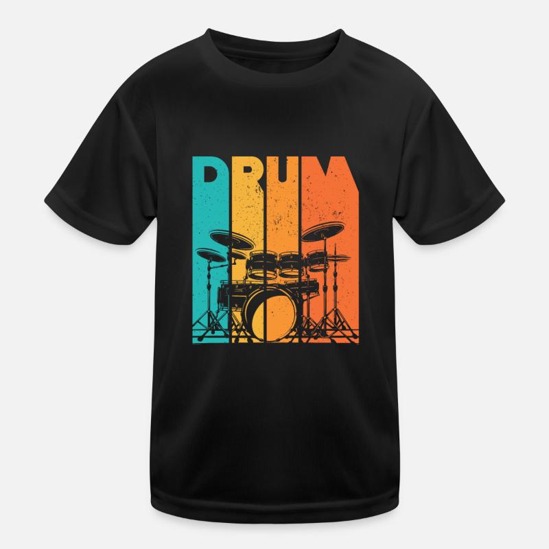 Batterie batteur cadeau batteur batterie T-shirt sport Enfant