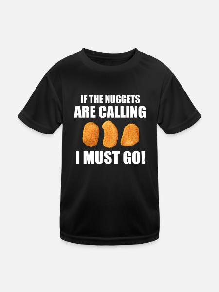 Nuggets Nug Lover Nuggets Gift - Kids Functional T-Shirt - black - Front