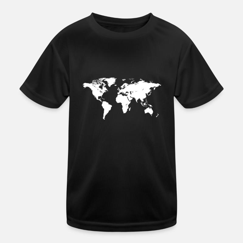 The World Map the world map planet earth Kids Functional T-Shirt