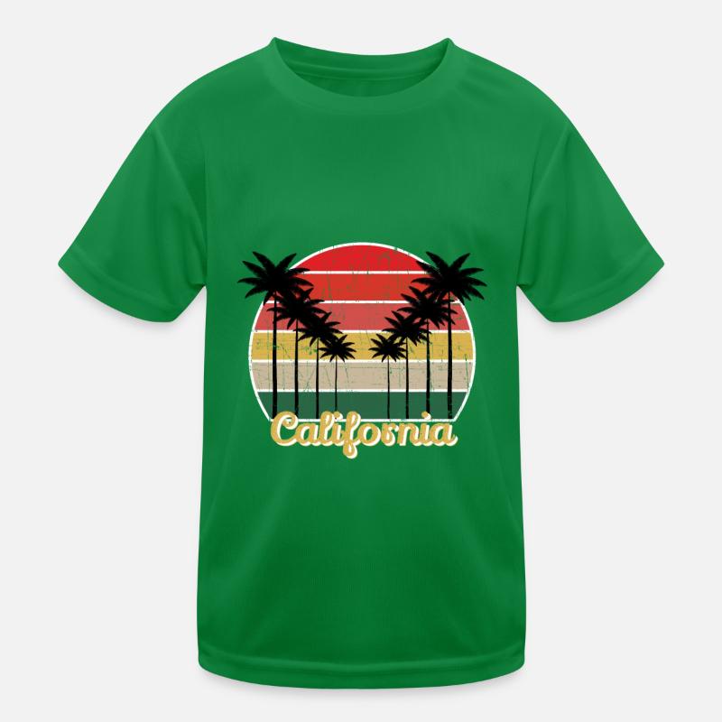 Beach Lover - Retro California - Summer Grunge Kinder Funktions-T-Shirt