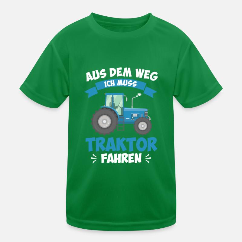 Traktor Schule Kindergeburtstag Mottoparty Idee Kinder Funktions-T-Shirt