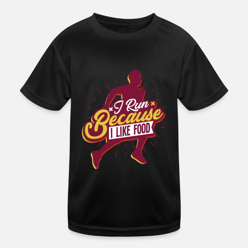 Laufen Marathon Läufer Kinder Funktions-T-Shirt