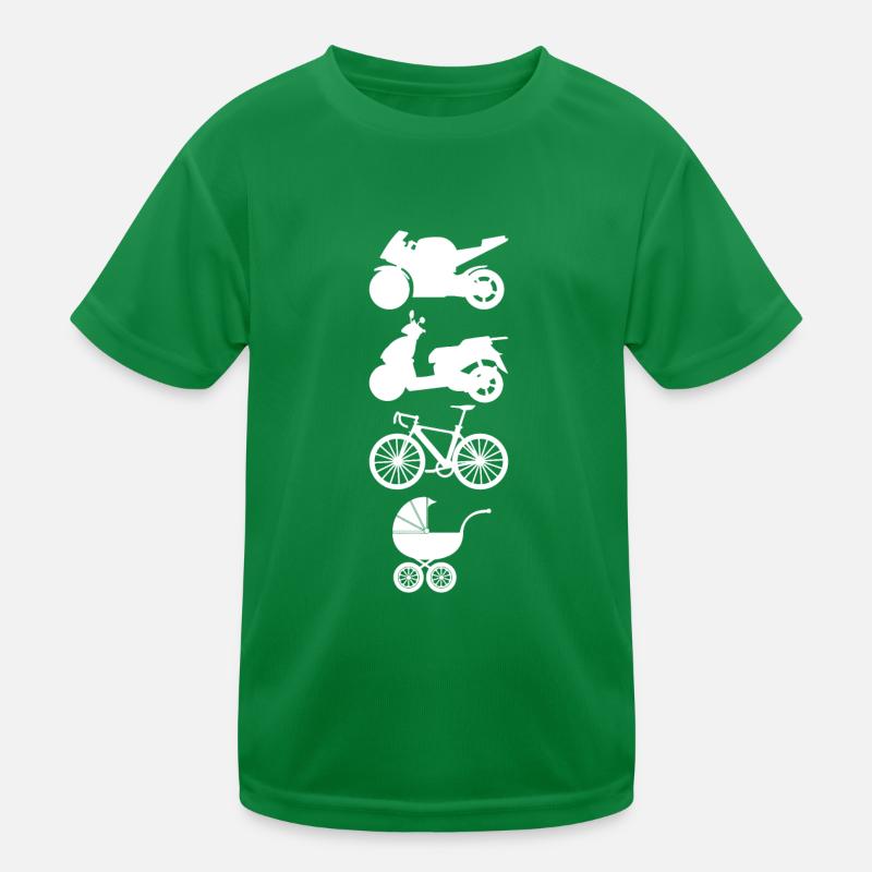 Evolution of Man - From Man to Father Gift Kids Functional T-Shirt