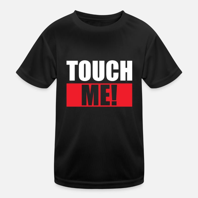 Touch Me! - Kids Functional T-Shirt - black