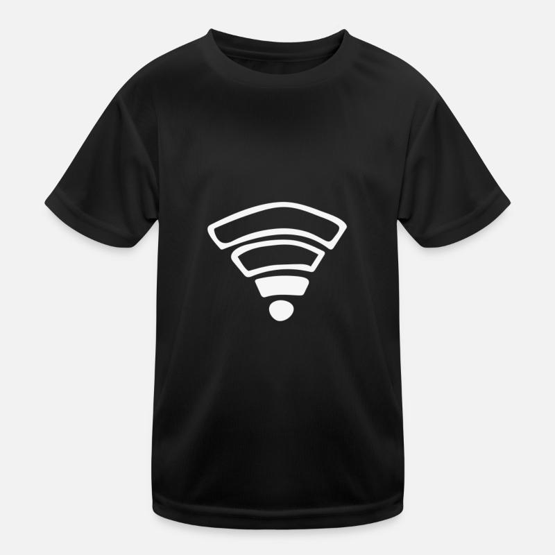 pas de connexion gamer game gaming réception wifi T-shirt sport Enfant