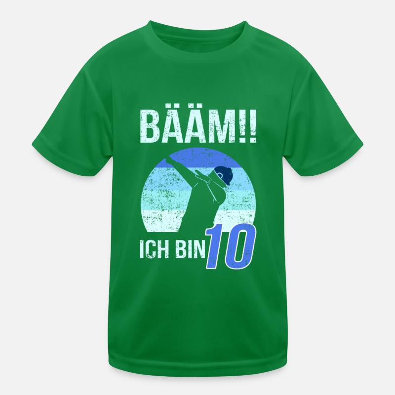 Bääm Ich Bin 10 Jahre Geburtstag Feiern Kinder Funktions-T-Shirt