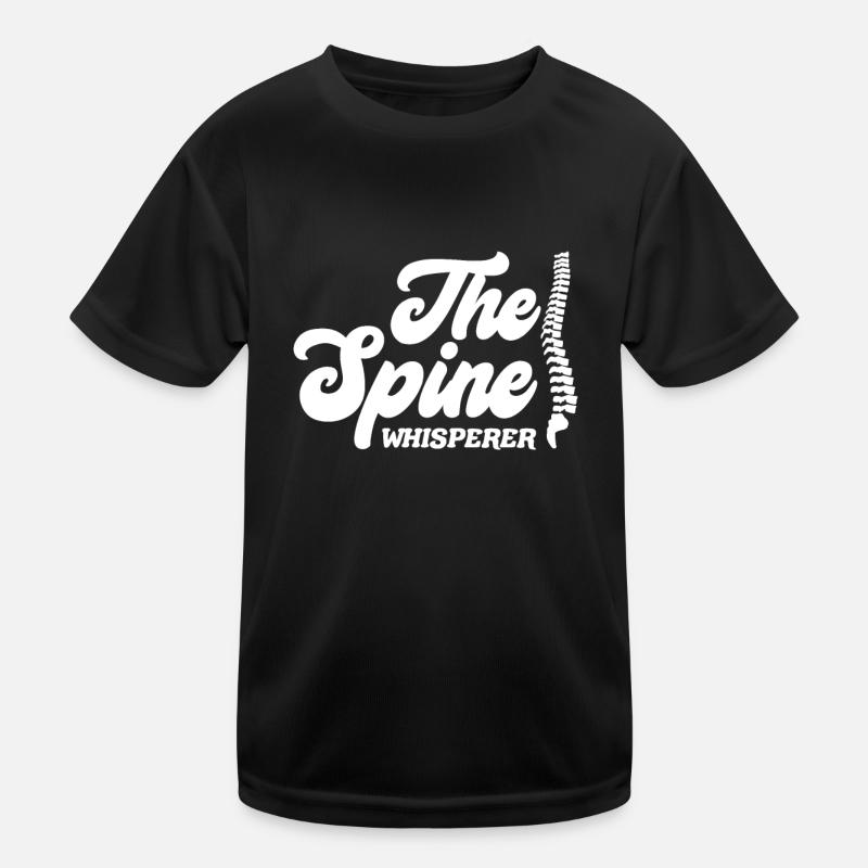 Chiropraktiker Knochen Wirbelsäulen Flüsterer Kinder Funktions-T-Shirt