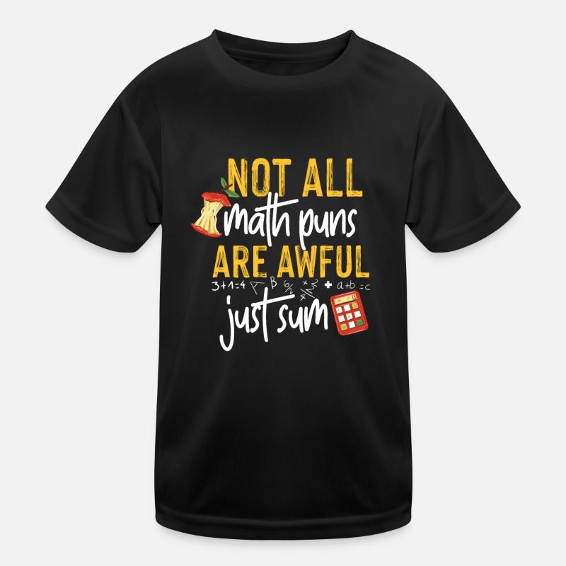 Idée de cadeau de jeu de mots de professeur de mathématiques T-shirt sport Enfant