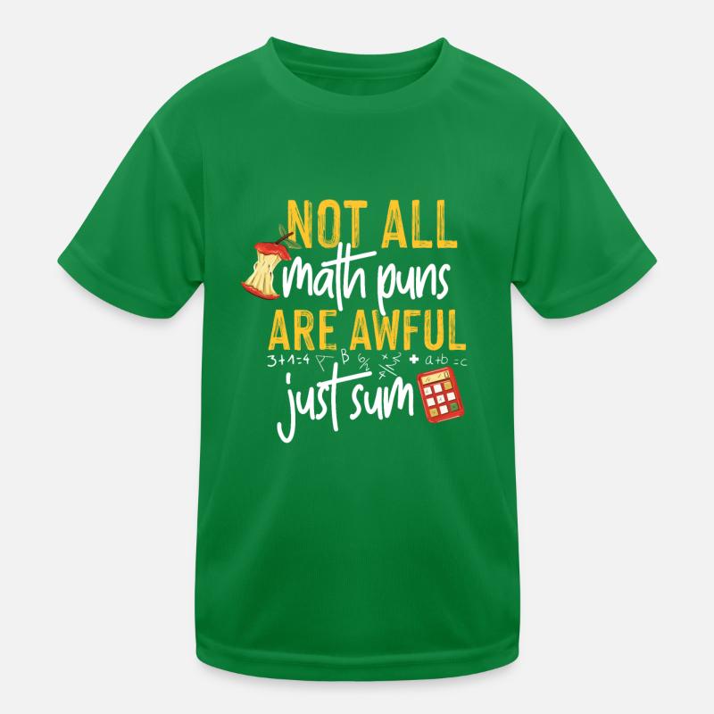 Mathelehrer Wortspiel Geschenkidee Kinder Funktions-T-Shirt