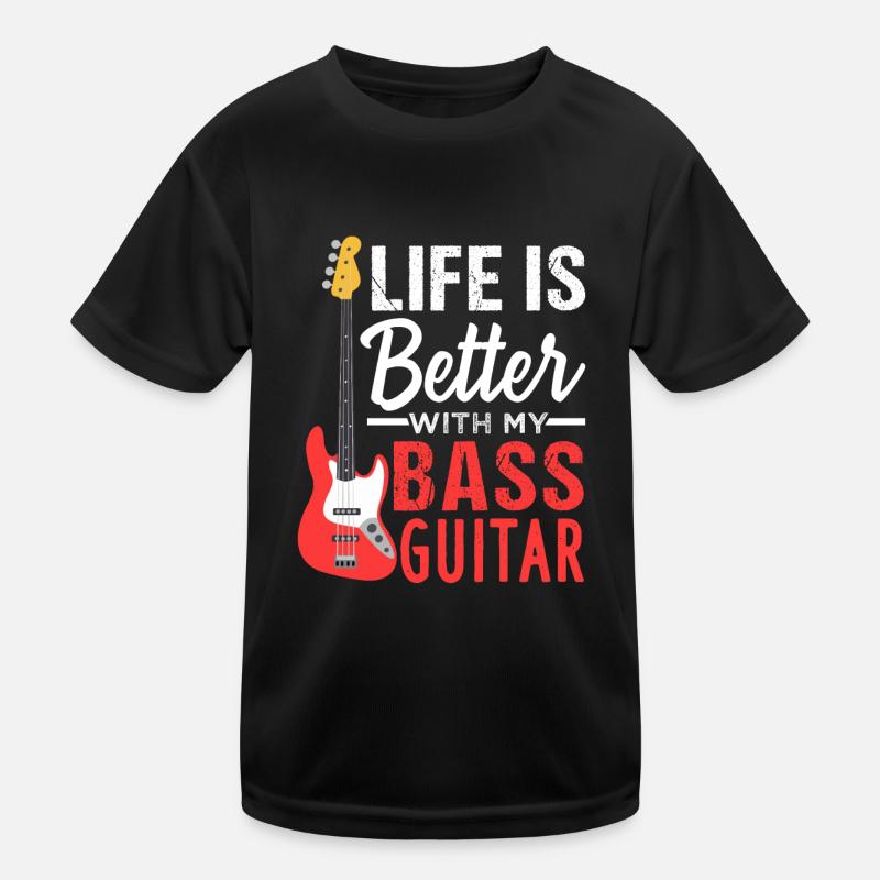 Basse guitare E-Basse Vie T-shirt sport Enfant