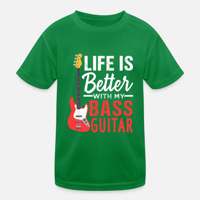 Basse guitare E-Basse Vie T-shirt sport Enfant