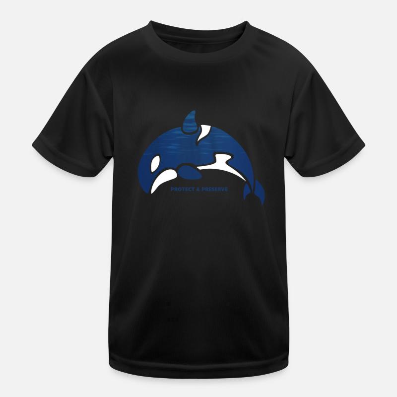 Killerwal Artenschutz Naturschutz Tierschutz Kinder Funktions-T-Shirt
