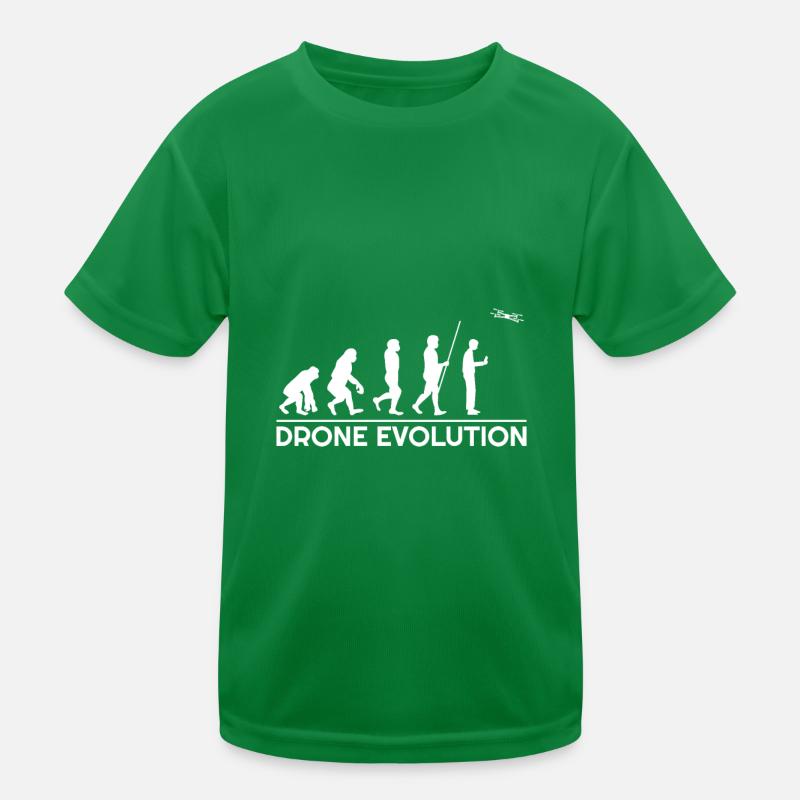 Drohne Evolution Drohnenpilot Kinder Funktions-T-Shirt