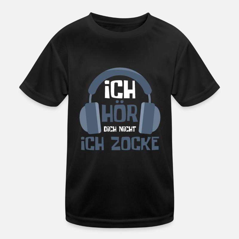 Gaming Game Gamer - Kinder Funktions-T-Shirt - Schwarz