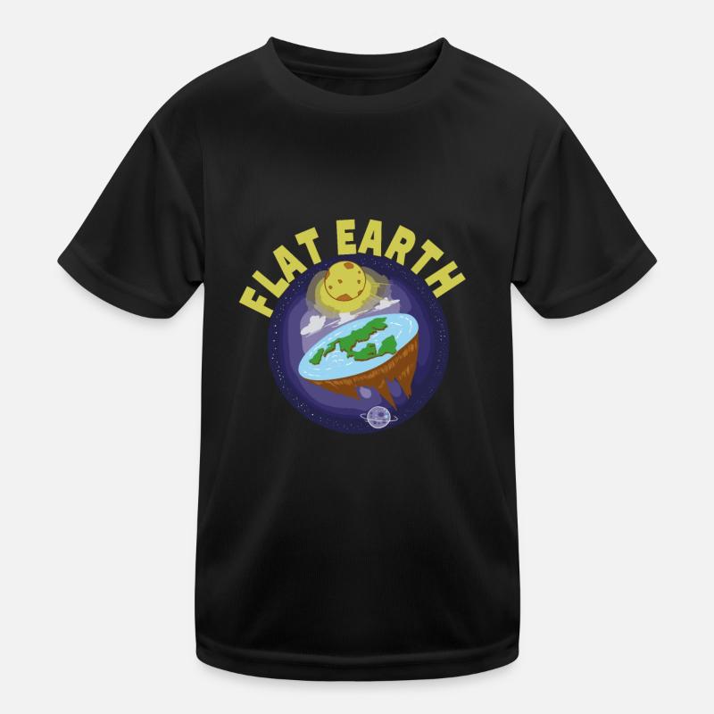 Disque de terre plate théorie de la terre T-shirt sport Enfant
