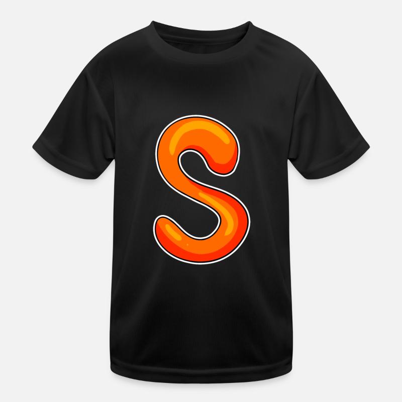 Buchstabe S Kinder Funktions-T-Shirt
