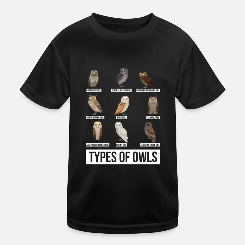 Eule Nacht Wald Vogel Kinder Funktions-T-Shirt