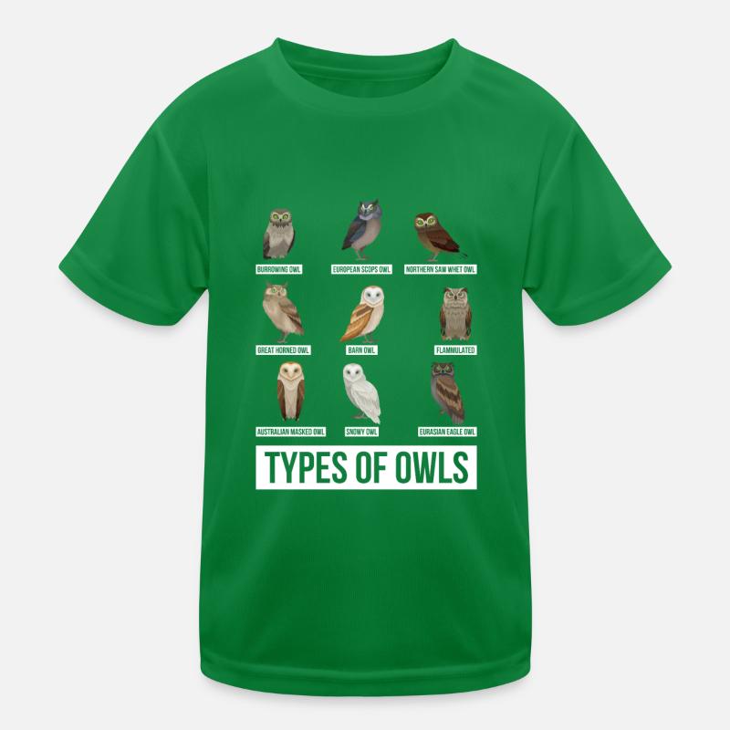 Eule Nacht Wald Vogel Kinder Funktions-T-Shirt