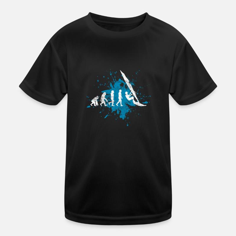 Windsurfen Surfer Evolution Kinder Funktions-T-Shirt