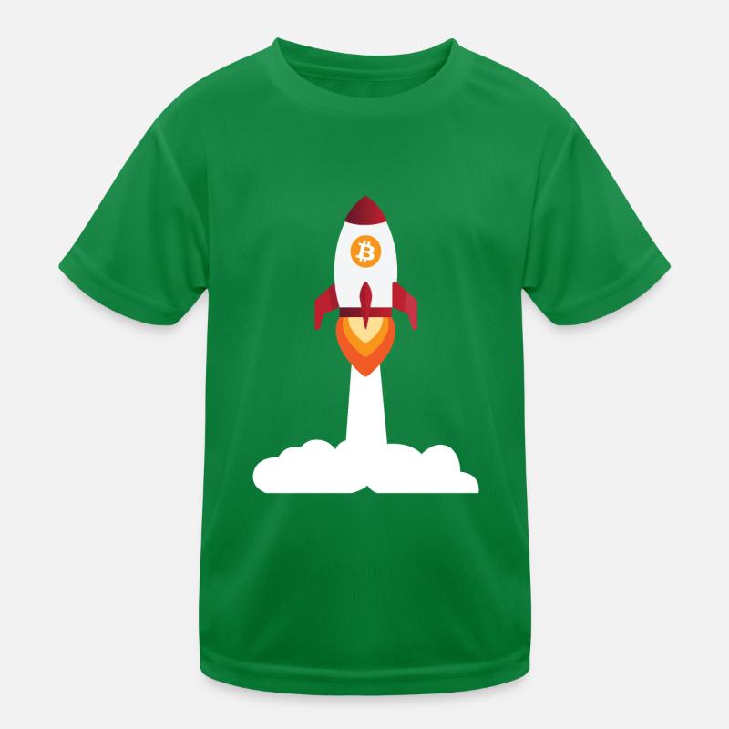 Bitcoin Rakete - Kryptowährung Bitcoins Kinder Funktions-T-Shirt