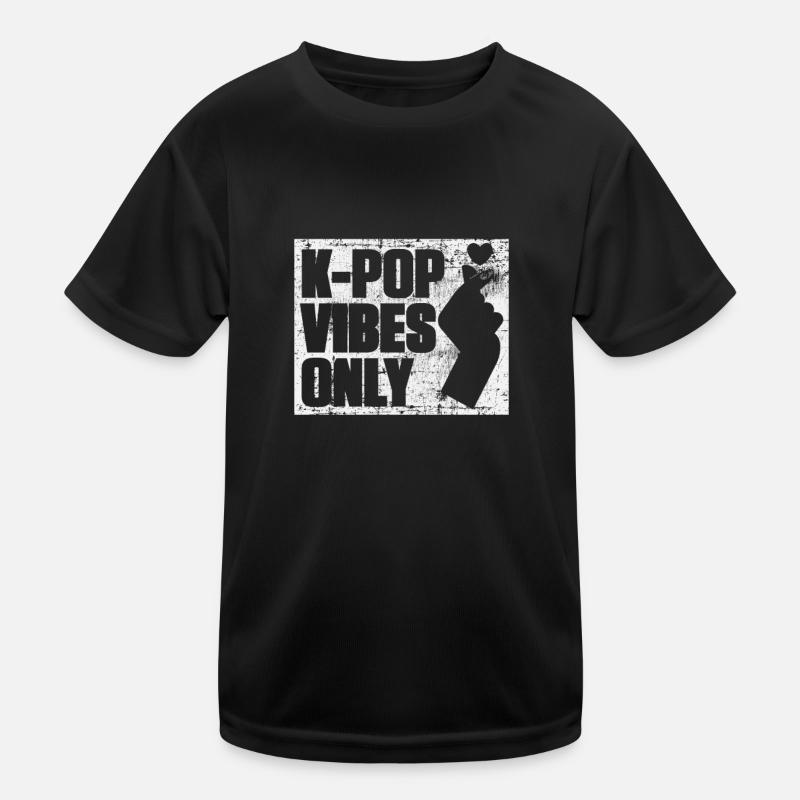 K-pop - Kids Functional T-Shirt - black