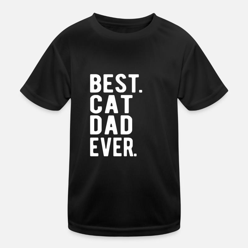 CAT: Best Cat Dad Kinder Funktions-T-Shirt