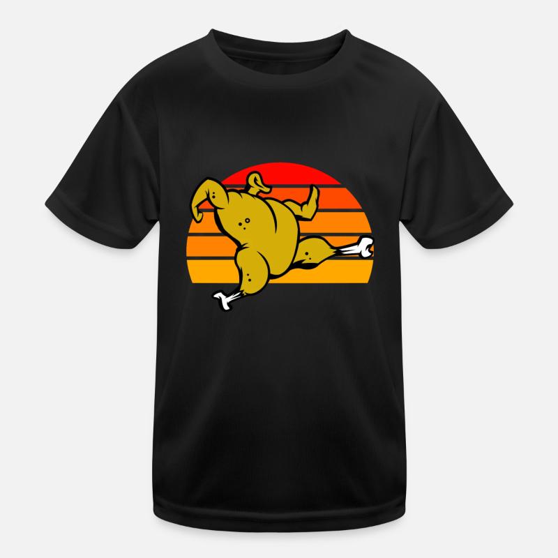 Roast Chicken Sunset Kids Functional T-Shirt