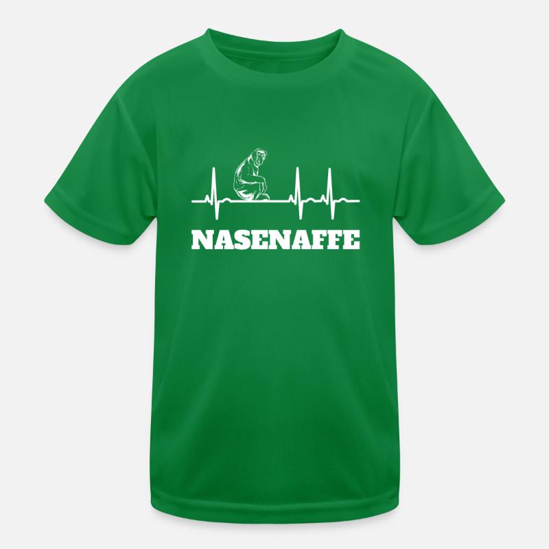 Nasenaffe Kinder Funktions-T-Shirt