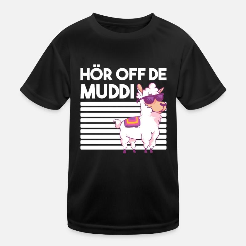 DDR Lama Alpaka Sprüche Geschenk Kinder Funktions-T-Shirt