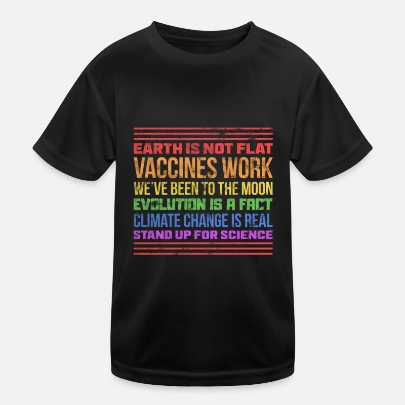 Vaccination Herd immunity Vaccinated pro-vaccination - Kids Functional T-Shirt - black
