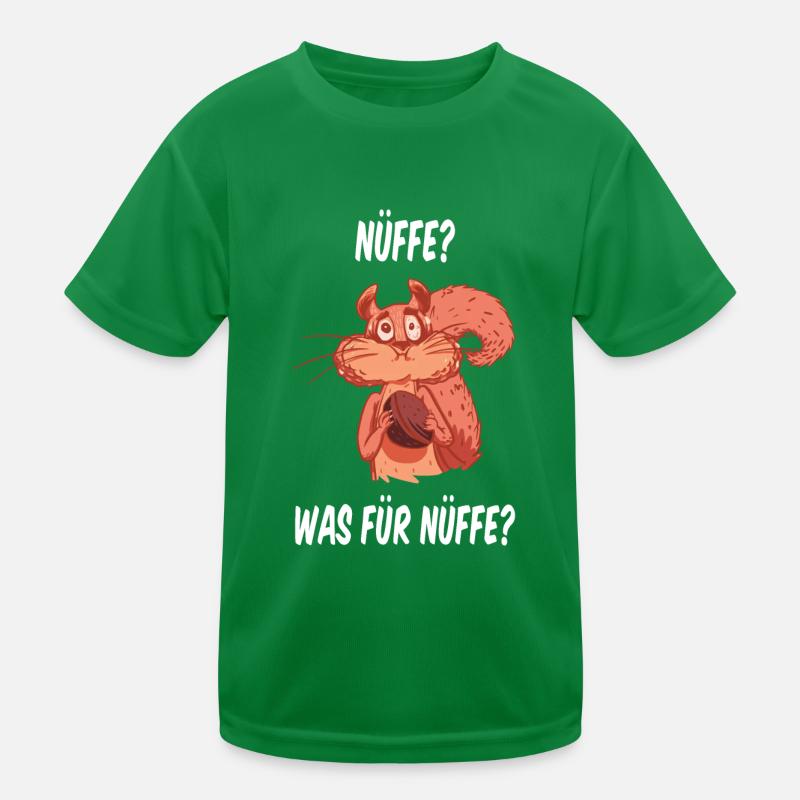 Eichhörnchen Nüffe Sprüche Oberteil Geschenk Kinder Funktions-T-Shirt