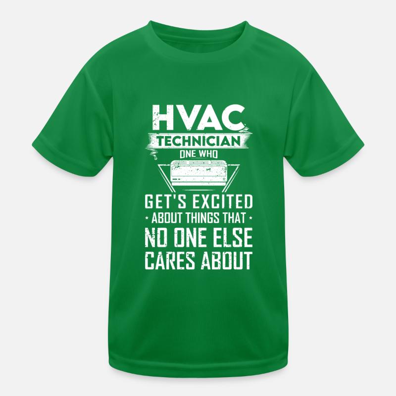 HLK Techniker Lustiger Spruch Haustechniker Kinder Funktions-T-Shirt