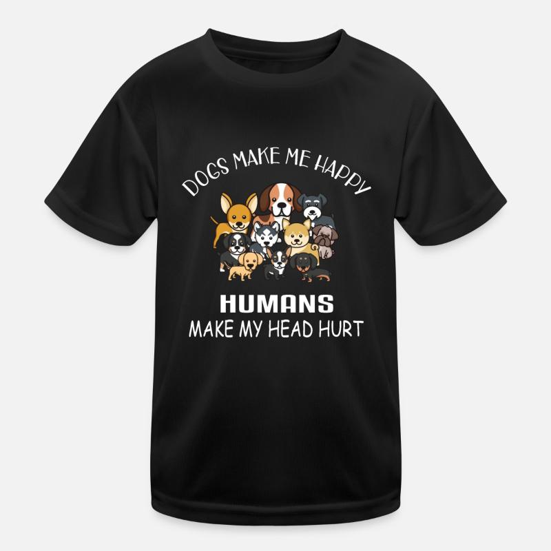 Hunde Machen Mich Glücklich - Hunde Kinder Funktions-T-Shirt
