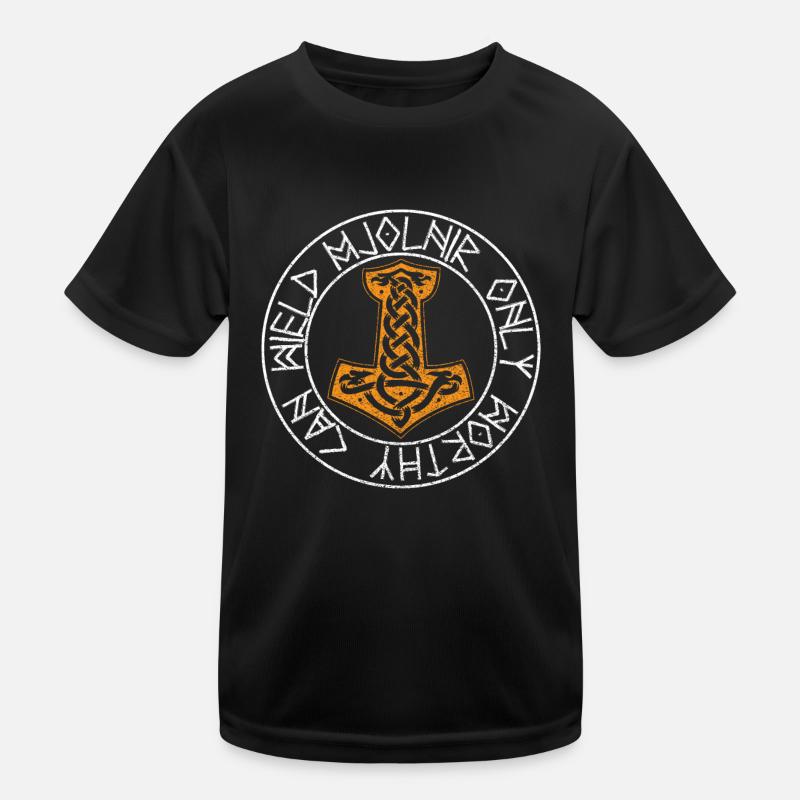 Mjölnir Hammer Thor Kinder Funktions-T-Shirt