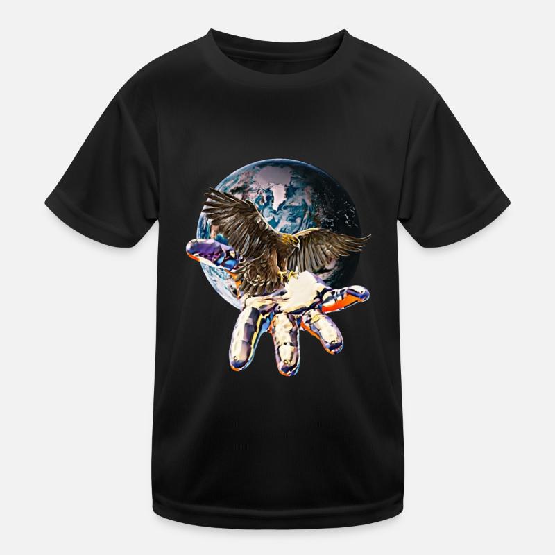 Adler Kinder Funktions-T-Shirt