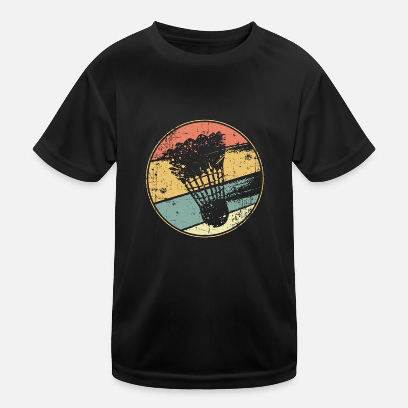 Badminton vintage Kinder Funktions-T-Shirt