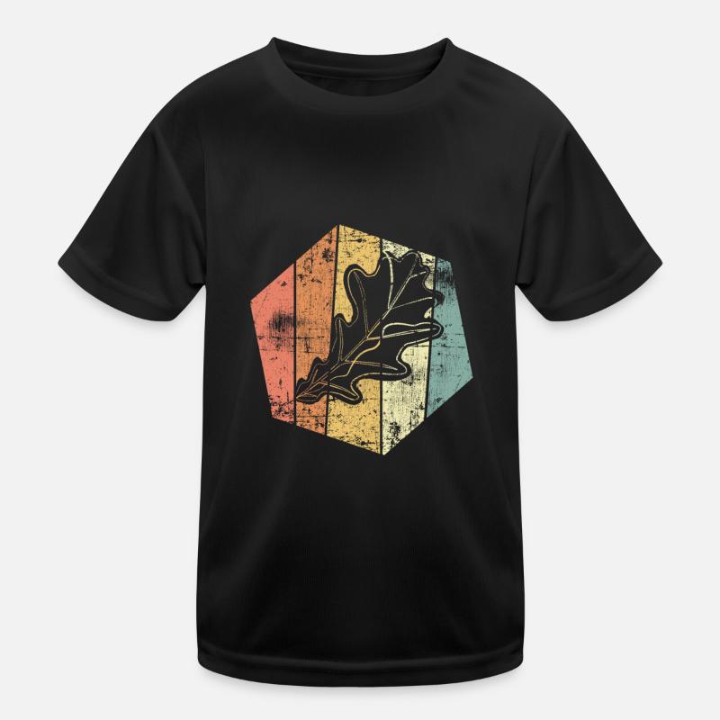 Eiche Blatt vintage Kinder Funktions-T-Shirt
