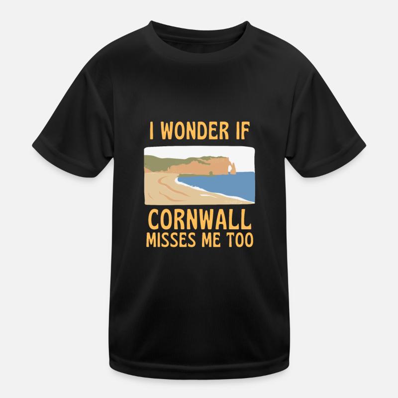 Je me demande si Cornwall me manque aussi UK T-shirt sport Enfant