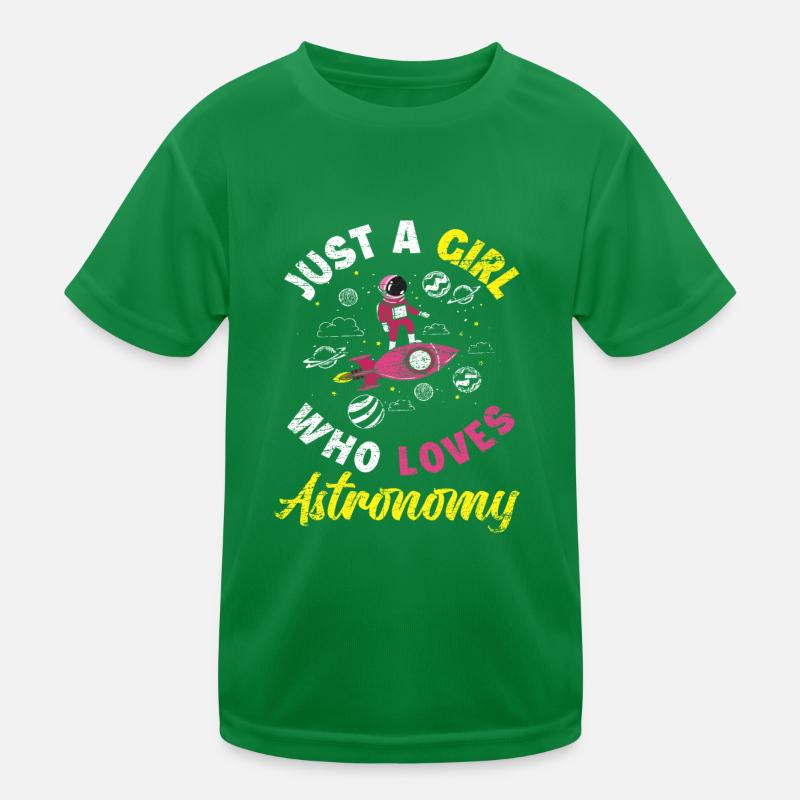 Astronomie Mädchen Kinder Funktions-T-Shirt