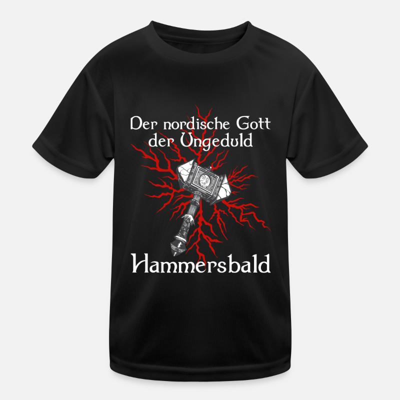 Wikinger Hammersbald Hammer Gott Geschenk Kinder Funktions-T-Shirt