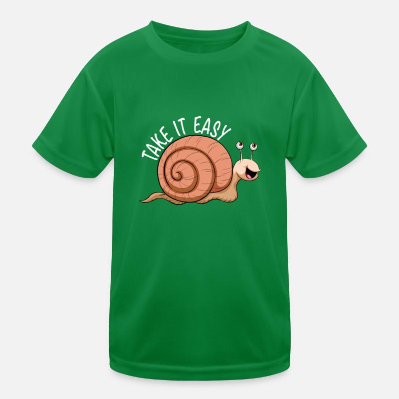 Coquille d'escargot nudibranch Snail Take It Easy T-shirt sport Enfant