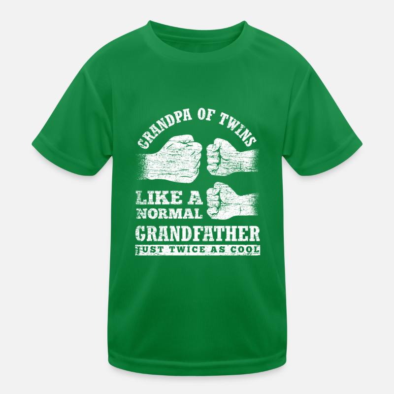 Zwillings Opa Kinder Funktions-T-Shirt